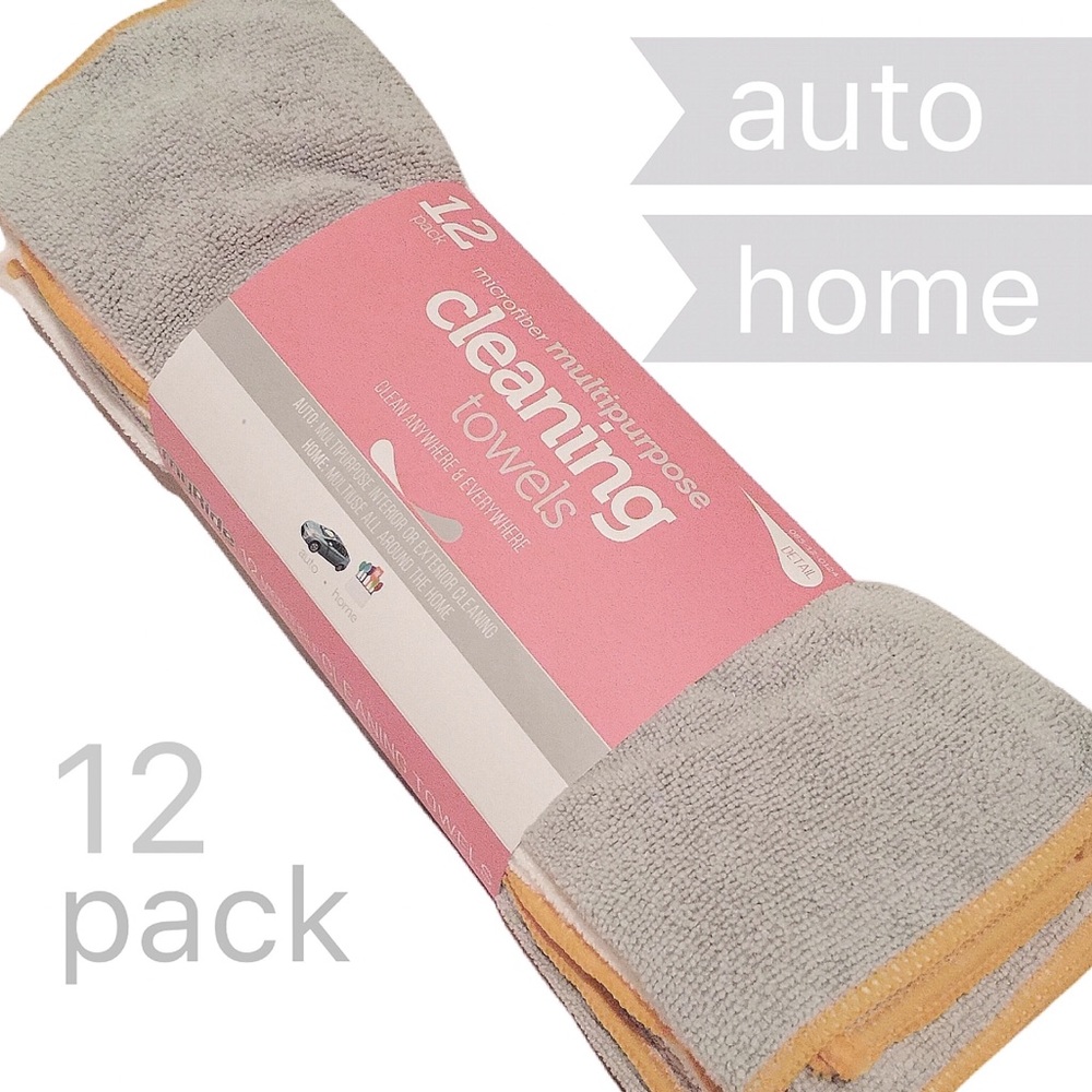 new: microfiber home + auto cleaning towels